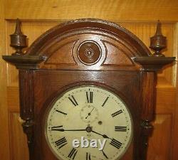 Antique Seth Thomas No. 6 Weight Driven Wall Regulator Clock 8-day