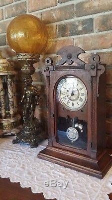 Antique Seth Thomas Norfolk City Series Clock Works Pat 1878 Very Collectible