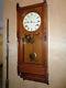 Antique-seth Thomas-oak Queen Anne Wall Clock-ca. 1880-to Restore-#p170
