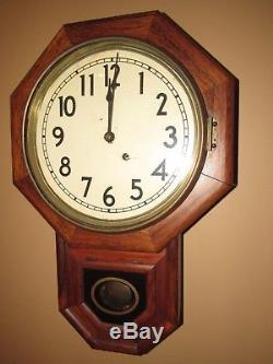 Antique Seth Thomas Octagon Wall Regulator Clock, 8-day, Time only