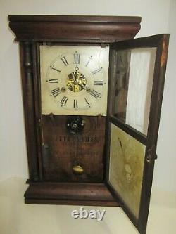 Antique Seth Thomas Ogee Weights Driven Clock 30-Hour