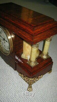 Antique Seth Thomas Open Column Adamantine Mantle Clock
