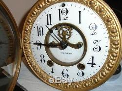Antique-Seth Thomas-Open Escapement-Clock Movement-Ca. 1890-To Restore-#E42