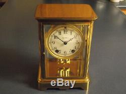 Antique Seth Thomas Orchid model crystal regulator clock