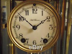 Antique Seth Thomas Orchid model crystal regulator clock