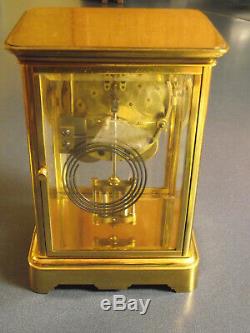 Antique Seth Thomas Orchid model crystal regulator clock