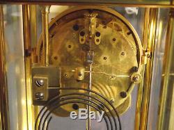 Antique Seth Thomas Orchid model crystal regulator clock