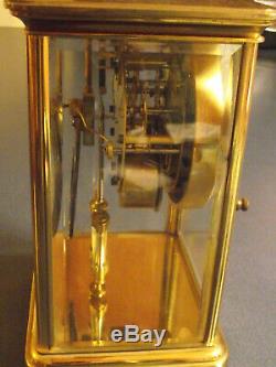 Antique Seth Thomas Orchid model crystal regulator clock