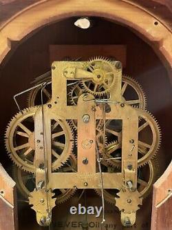 Antique Seth Thomas Parlor No. 5 Double Dial Calendar Clock