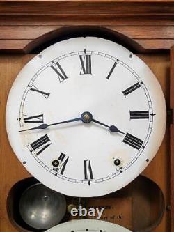 Antique Seth Thomas Parlor No. 6 Double Dial Calendar Clock