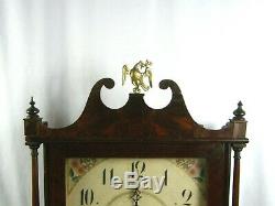 Antique Seth Thomas Pillar & Scroll Wooden Works Large Mantel Clock