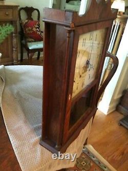 Antique Seth Thomas Pillar and scroll clock Wooden works Parts or restore