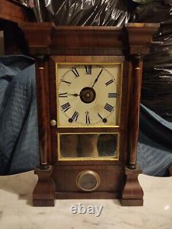Antique Seth Thomas Porthole Mantle Shelf Clock with alarm