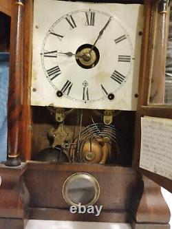 Antique Seth Thomas Porthole Mantle Shelf Clock with alarm