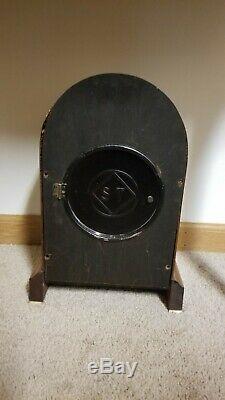 Antique Seth Thomas Prospect 3 Doric Mahogany Clock with Inlays, Circa 1911