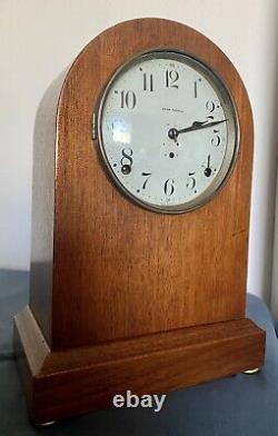 Antique Seth Thomas Prospect No. 89 Mahogany & Brass Mantle Clock