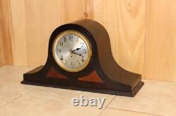 Antique Seth Thomas Quarter Hour Chiming Mantle Clock In Running Condition