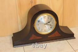 Antique Seth Thomas Quarter Hour Chiming Mantle Clock In Running Condition