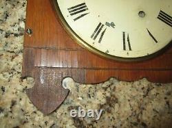 Antique Seth Thomas Queen Anne Time Piece Wall Regulator Clock 8-day