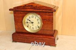 Antique Seth Thomas Red Adamantine 8 Day Mantle Clock Early 1900's RUNS