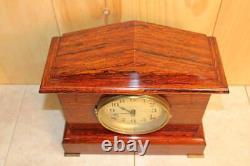 Antique Seth Thomas Red Adamantine 8 Day Mantle Clock Early 1900's RUNS