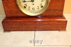 Antique Seth Thomas Red Adamantine 8 Day Mantle Clock Early 1900's RUNS