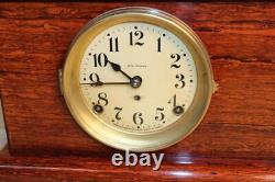 Antique Seth Thomas Red Adamantine 8 Day Mantle Clock Early 1900's RUNS