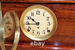 Antique Seth Thomas Red Adamantine 8 Day Mantle Clock Early 1900's RUNS