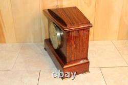 Antique Seth Thomas Red Adamantine 8 Day Mantle Clock Early 1900's RUNS