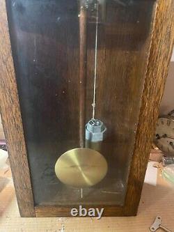 Antique Seth Thomas Regulator #2 Oak Case Working Clock