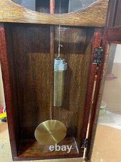 Antique Seth Thomas Regulator #2 Oak Case Working Clock