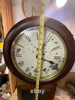 Antique Seth Thomas Regulator #2 Oak Case Working Clock