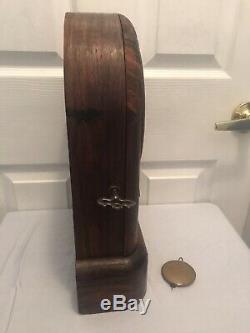 Antique Seth Thomas Regulator Mantel Clock (Unique Case with Key Lock Side)