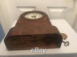 Antique Seth Thomas Regulator Mantel Clock (Unique Case with Key Lock Side)