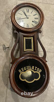 Antique Seth Thomas Regulator Model 1757-000 Banjo Wall Clock Vintage