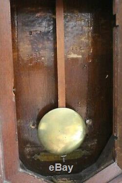 Antique Seth Thomas Regulator Wall Clock With Second Hand Train Station Clock