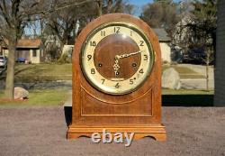 Antique Seth Thomas Retro Westminster Chime Mahogany Beehive Shelf Mantle Clock