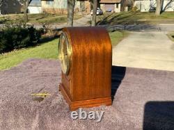 Antique Seth Thomas Retro Westminster Chime Mahogany Beehive Shelf Mantle Clock