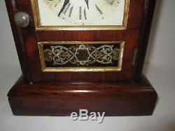 Antique Seth Thomas Rosewood Cottage Miniature Mantel Clock Made In USA