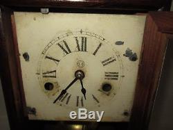 Antique Seth Thomas Rosewood Cottage Miniature Mantel Clock Made In USA