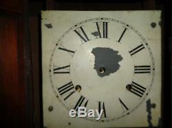 Antique-Seth Thomas-Rosewood-Double Dial Calendar Clock-Pat. 1862-To Restore-T143
