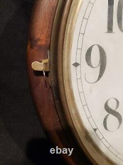 Antique Seth Thomas Round Wall Clock late 1800's early 1900s