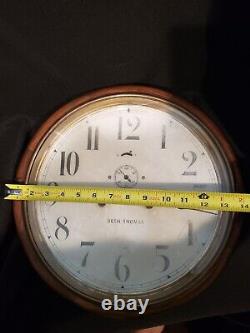 Antique Seth Thomas Round Wall Clock late 1800's early 1900s