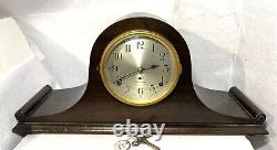 Antique Seth Thomas Sentinel 3 Clock Withkey serviced/tested works