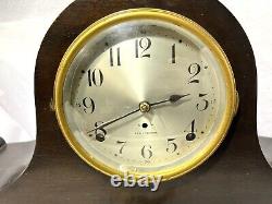 Antique Seth Thomas Sentinel 3 Clock Withkey serviced/tested works