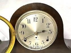 Antique Seth Thomas Sentinel 3 Clock Withkey serviced/tested works