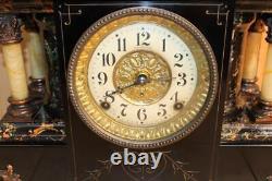 Antique Seth Thomas Shasta Style Adamantine Mantle Clock Running L-2