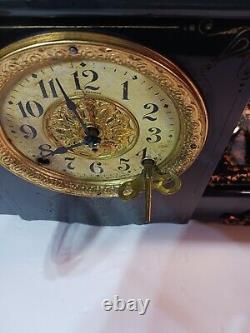 Antique Seth Thomas Shasta Style Adamantine Mantle Clock Working Condition