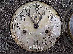 Antique Seth Thomas Ships Bell Clock with Seconds