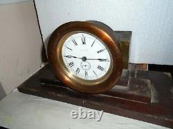 Antique-Seth Thomas-Ships Clock-To Restore/Parts-Ca. 1900-#F204